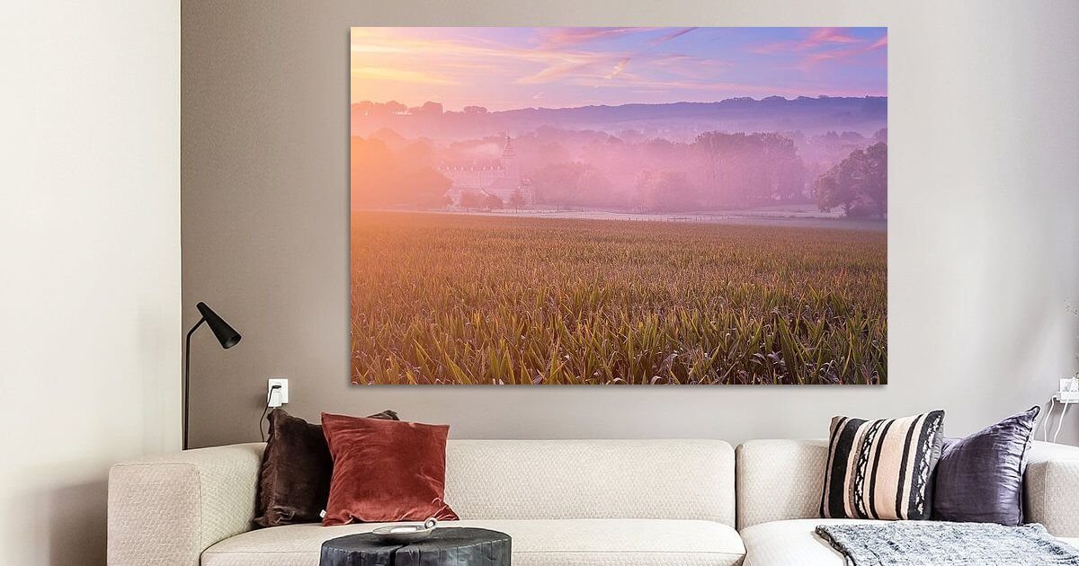 Photo print on canvas, made at Gulpen. Photo print