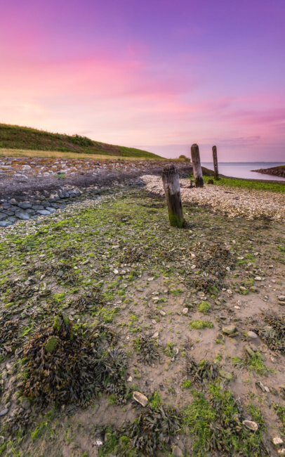 The Oesterput, near Colijnsplaat, during the low tide of the Oosterschelde.