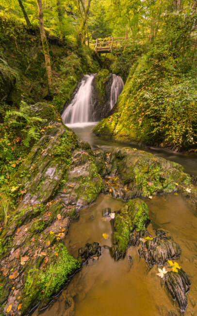 A beautiful waterfall in the valley, near Maria Martental.